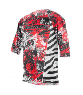 MAILLOT ALPINESTARS GRAVITY (NEGRO/ROJO)