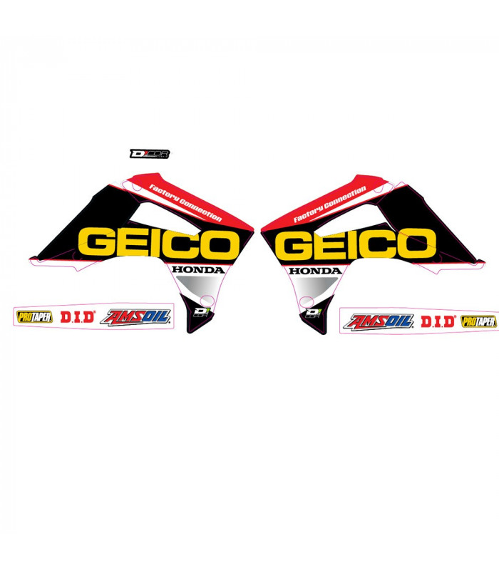 D'COR VISUALS TEAM GEICO HONDA GRAPHICS KIT