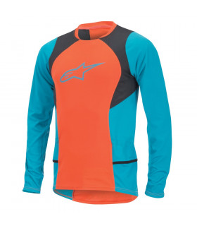 MAILLOT MANGA LARGA ALPINESTARS DROP 2 (NARANJA/AZUL)