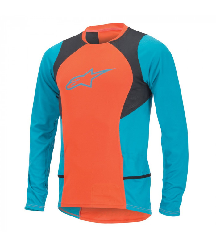 ALPINESTARS DROP 2 LONG SLEEVE JERSEY (SPICY ORANGE/BLUE)