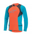 MAILLOT MANGA LARGA ALPINESTARS DROP 2 (NARANJA/AZUL)