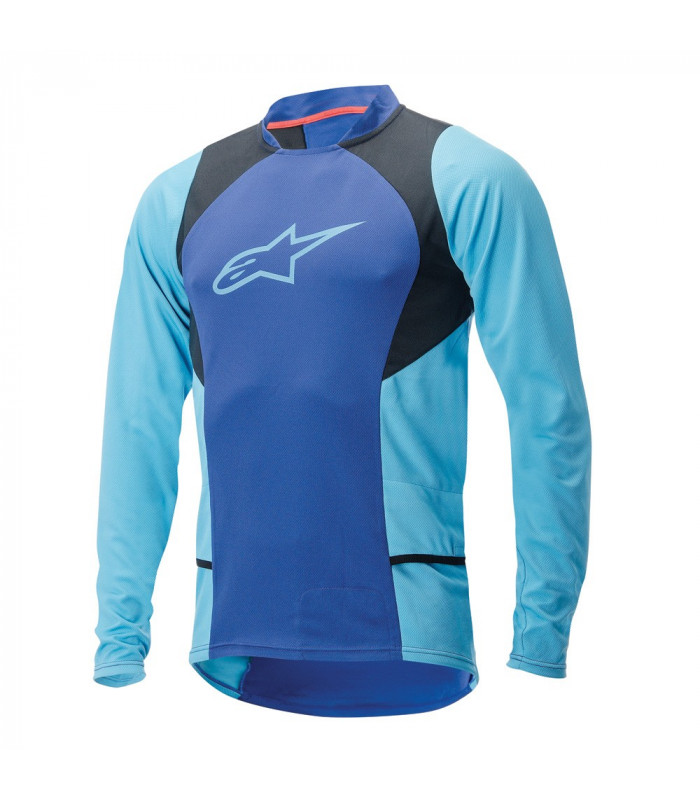 ALPINESTARS DROP 2 LONG SLEEVE JERSEY (BLUE STRATOS/AQUA)