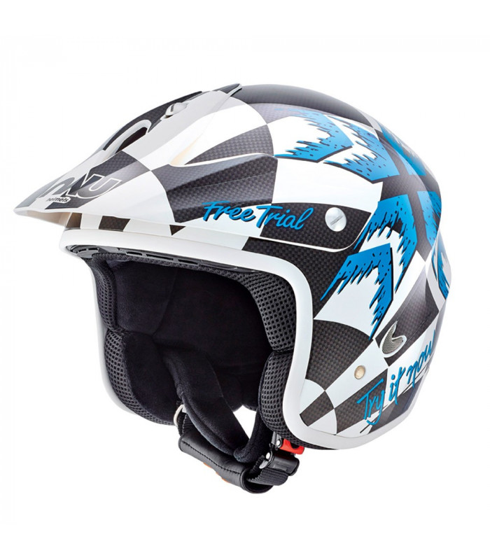 CASCO TRIAL NAU FREE TRIAL BLANCO/AZUL