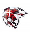 CASCO TRIAL NAU FREE TRIAL BLANCO/ROJO