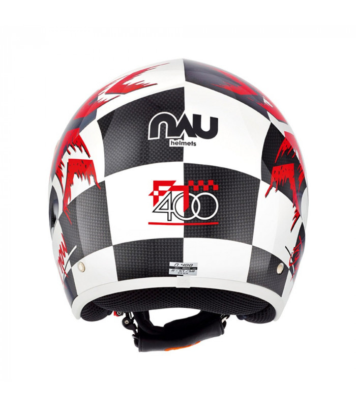 CASCO TRIAL NAU FREE TRIAL BLANCO/ROJO