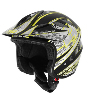 CASCO NAU TRIAL OVERNET NEGRO/AMARILLO