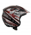 CASCO NAU TRIAL OVERNET NEGRO/ROJO