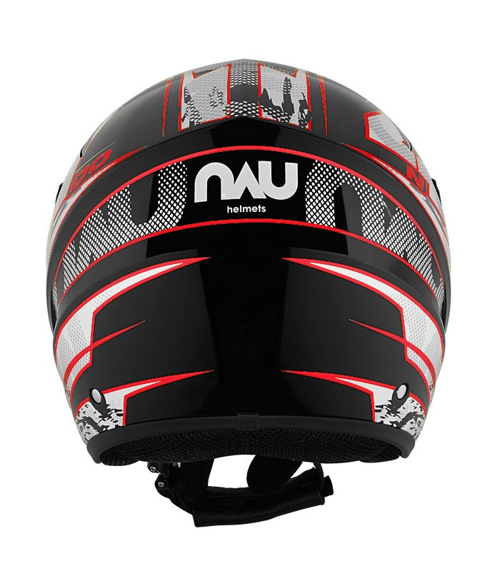 CASCO NAU TRIAL OVERNET NEGRO/ROJO