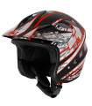 NAU N400 OVERNET TRIAL HELMET (BLACK/RED)