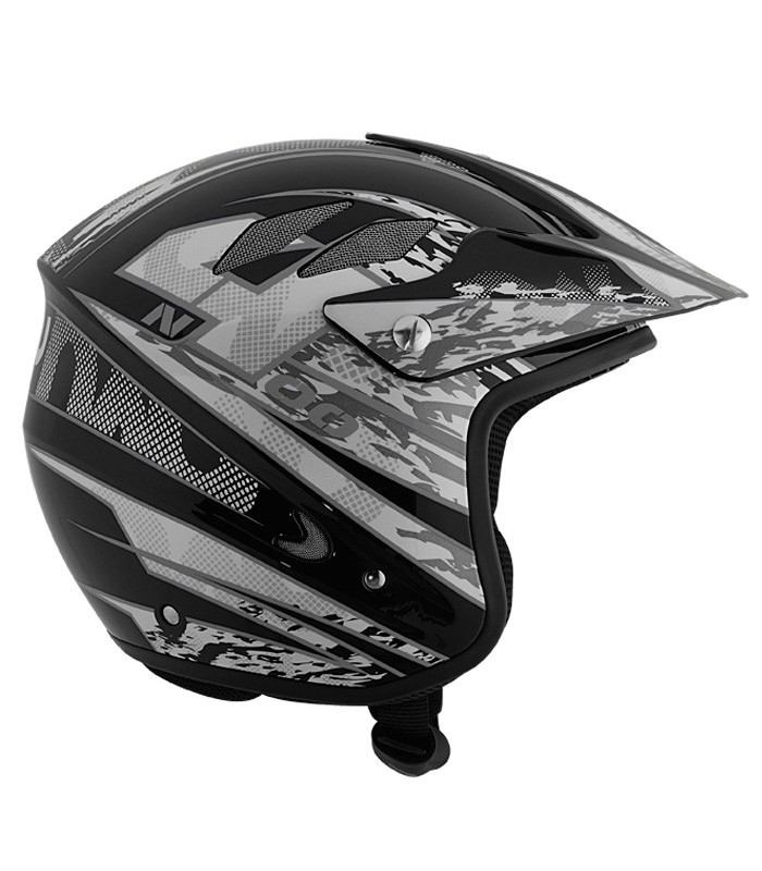 CASCO NAU TRIAL OVERNET NEGRO/GRIS