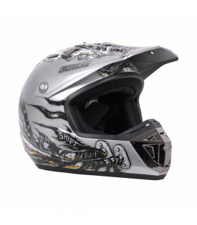 CASCO MX SHIFT AGENT PIPES BLANCO/NEGRO