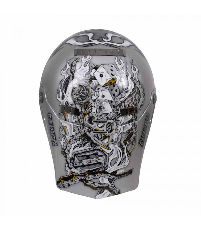 CASCO MX SHIFT AGENT PIPES BLANCO/NEGRO