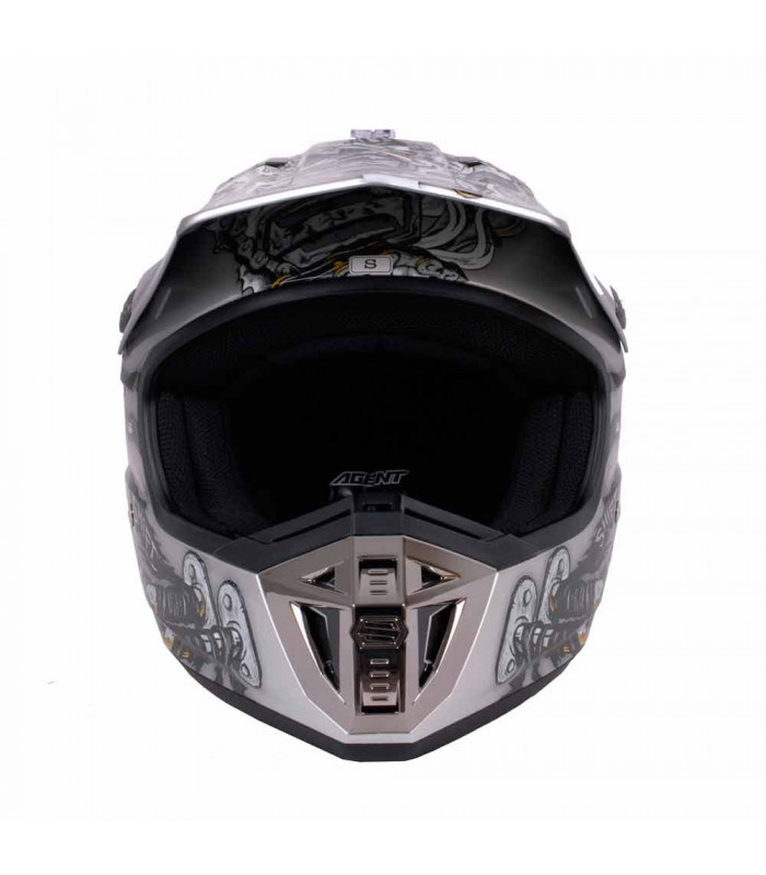 CASCO MX SHIFT AGENT PIPES BLANCO/NEGRO