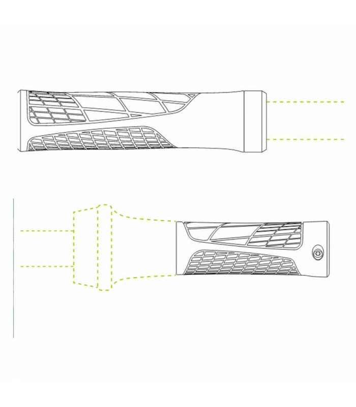 PUÑOS ERGON GA2 SINGLE TWIST SHIFT NEGROS