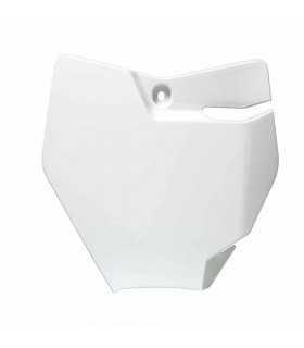 PLACA FRONTAL PORTANUM. BLANCA  KTM SX 65 ' 2016-17