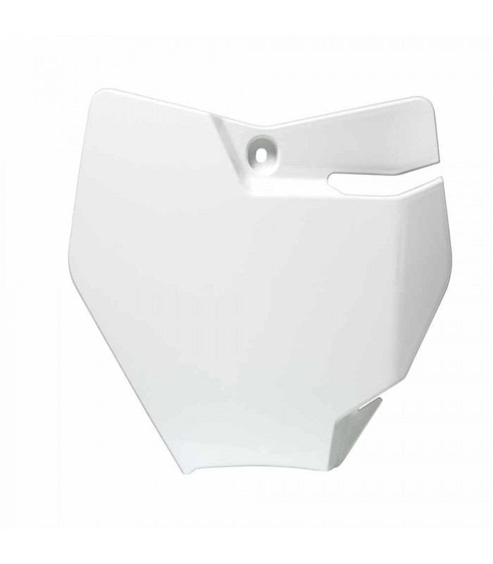 PLACA FRONTAL PORTANUM. BLANCA  KTM SX 65 ' 2016-17
