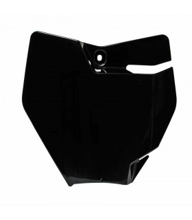 PLACA FRONTAL PORTANUM. NEGRA  KTM SX 65 ' 2016-17