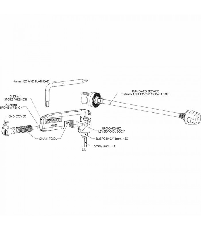 PEDRO'S TULIO QR MULTITOOL | TopFun.com