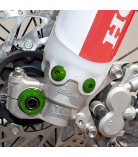 TORNILLOS PROTECTOR HORQUILLA KAWASAKI KX 450 F 2016 (VERDES)