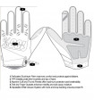 100% AIRMATIC WHITE-FLUO GLOVES (SIZE: XXL)