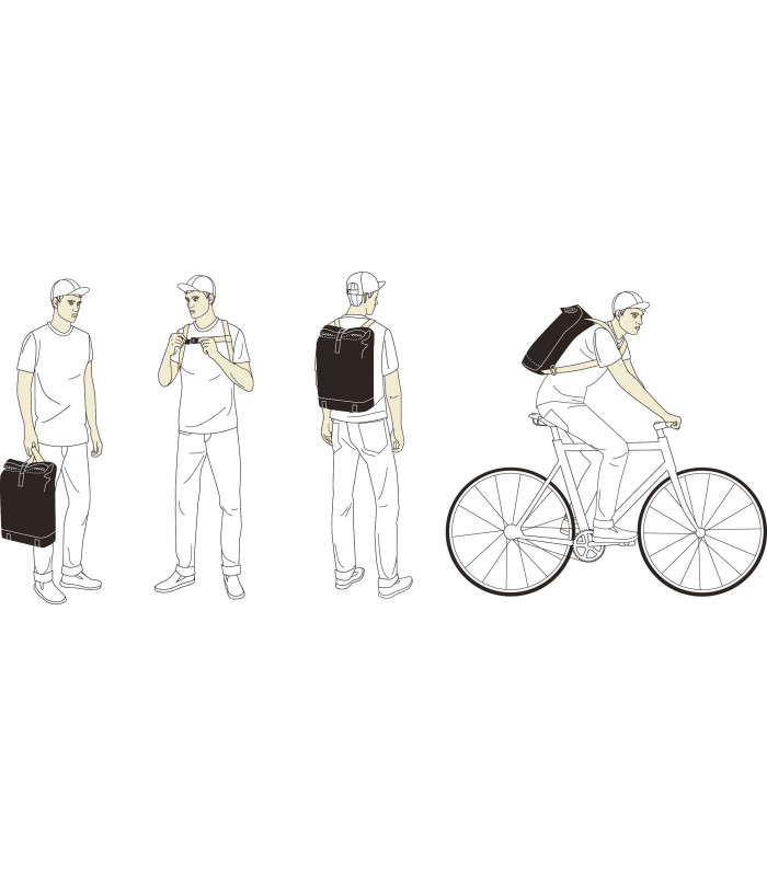 MOCHILA PICKWICK PEQUEÑA GOOSE BEAK / MAROON