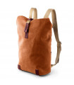 BROOKS PICKWICK COTTON CANVAS 12L BACKPACK (GOOSE BEAK/MAROON)