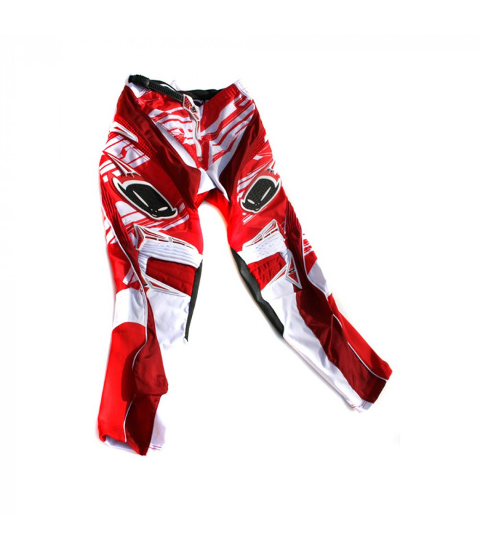 PANTALON CROSS UFO "MX 21" COLOR ROJO TALLA XS (28/46)