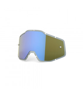 LENTE RECAMBIO HIPER BLUE MIRROR ANTI-FOG INJECTED  (RACECRAFT/ACCOURI/STRATA)
