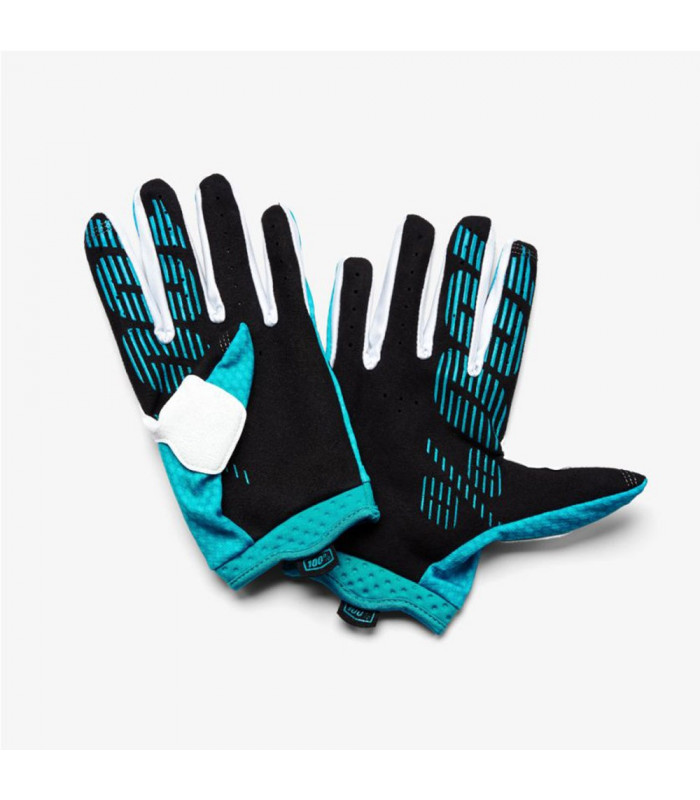 GUANTES MX 100% ITRACK TEAL