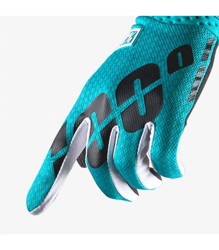 GUANTES MX 100% ITRACK TEAL
