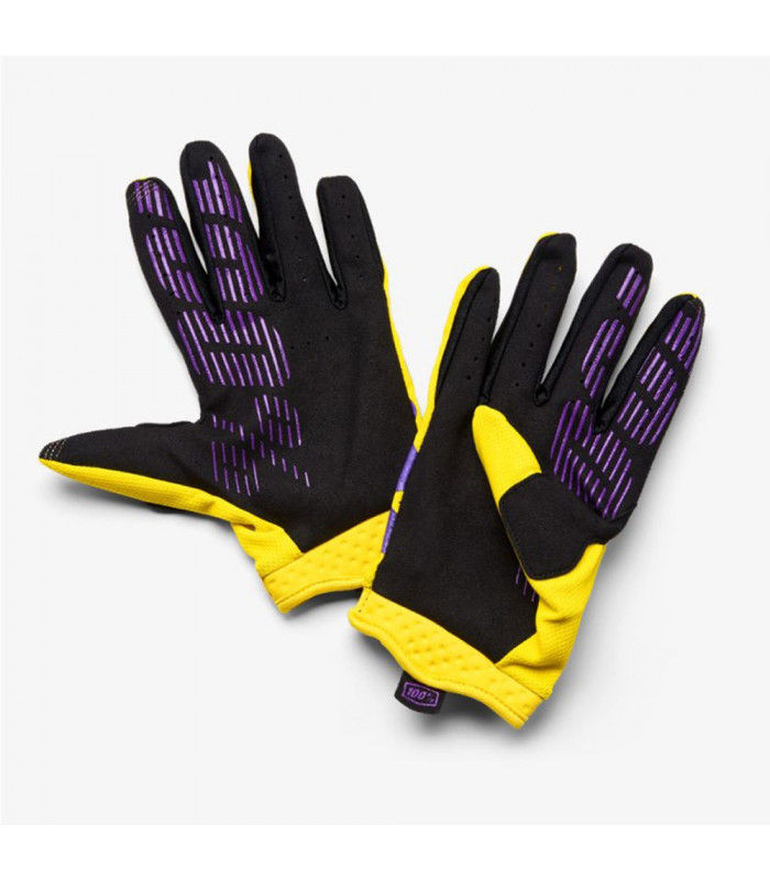 GUANTES MX 100% ITRACK NEON YELLOW
