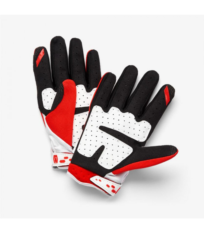 GUANTES MX 100% AIRMATIC RED/WHITE