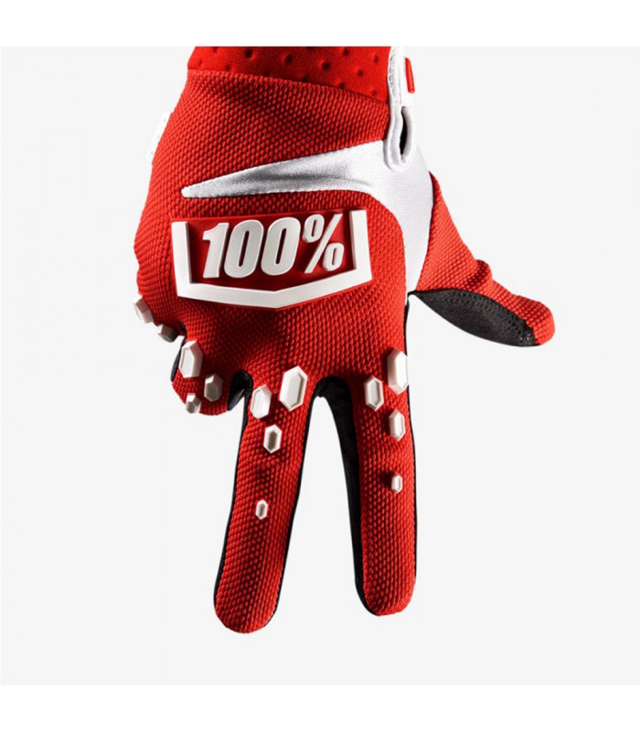 GUANTES MX 100% AIRMATIC RED/WHITE