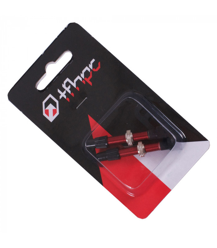 SET VALVULAS TFHPC 40mm ALUMINIO ROJAS