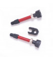 SET VALVULAS TFHPC 40mm ALUMINIO ROJAS