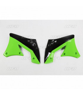 TAPAS RADIADOR VERDE/NEGRAS KAWA KXF 250 ' 2010-1 (ORIGEN)