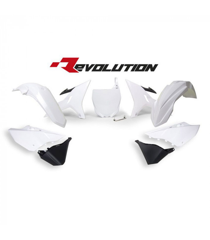 KIT PLASTICOS BLANCO-NEGROS  YZ 125-250 ` 2002-18