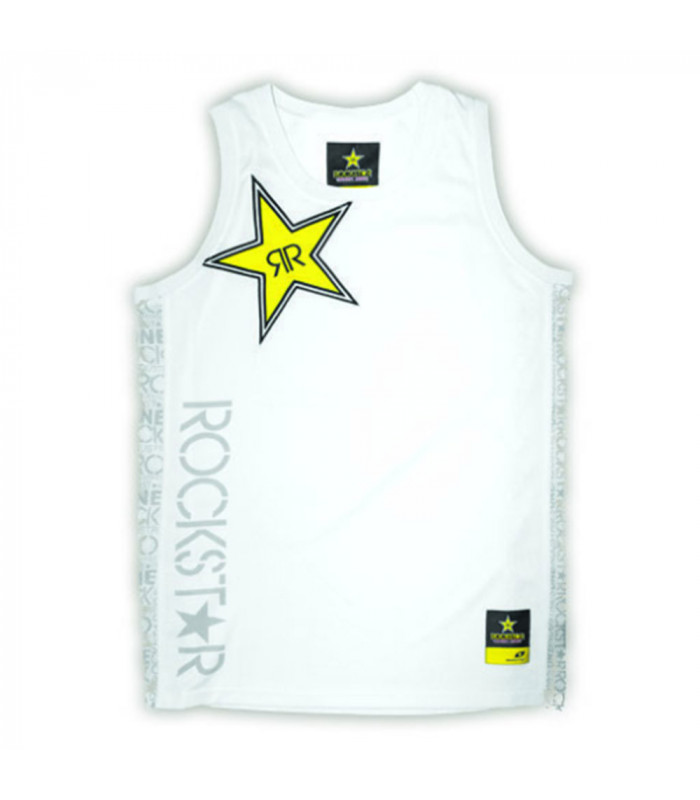 CAMISETA SIN MANGAS ROCKSTAR LAY UP (BLANCA)