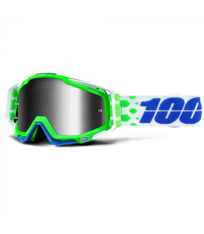 100% RACECRAFT ALCHEMY GOGGLES (MIRROR SILVER LENS)