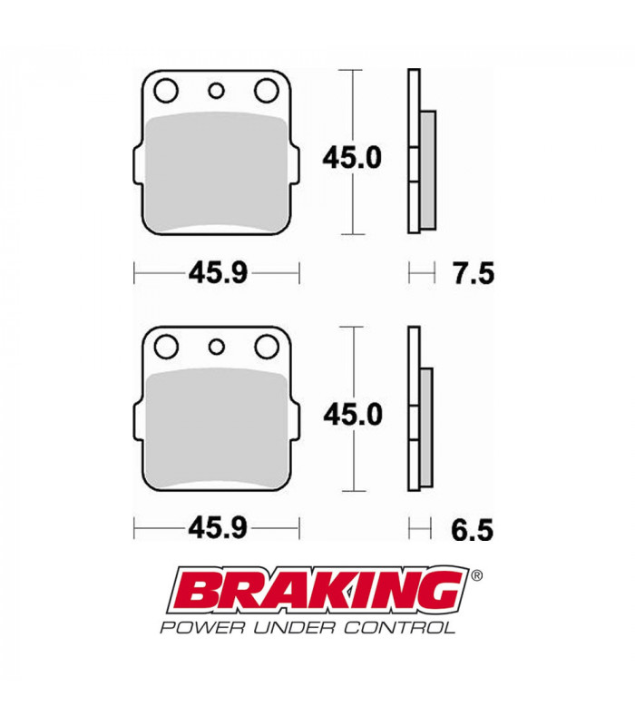 BRAKING 686SM1 SEMI METALLIC BRAKE PADS
