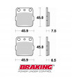 BRAKING 686SM1 SEMI METALLIC BRAKE PADS