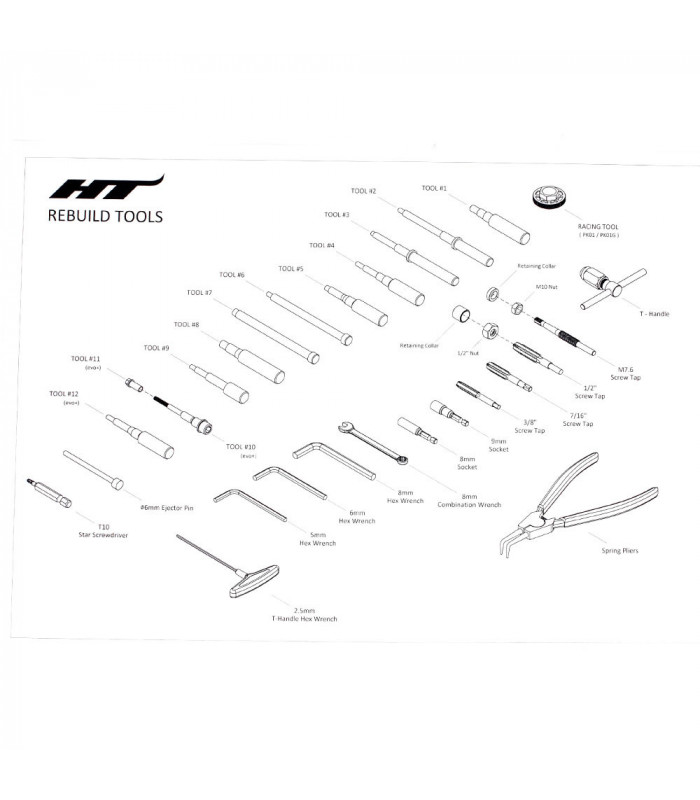 HT REBUILD TOOL BOX CROMBO FOR ALL HT PEDALS