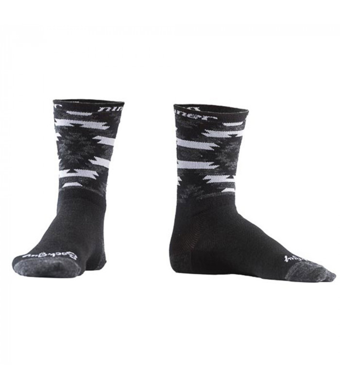 CALCETINES NINER WOOL SERAPE 6" GREY/BLACK