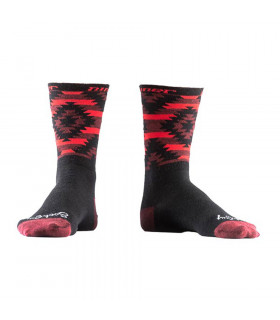 CALCETINES NINER WOOL SERAPE 6" BLACK/RED
