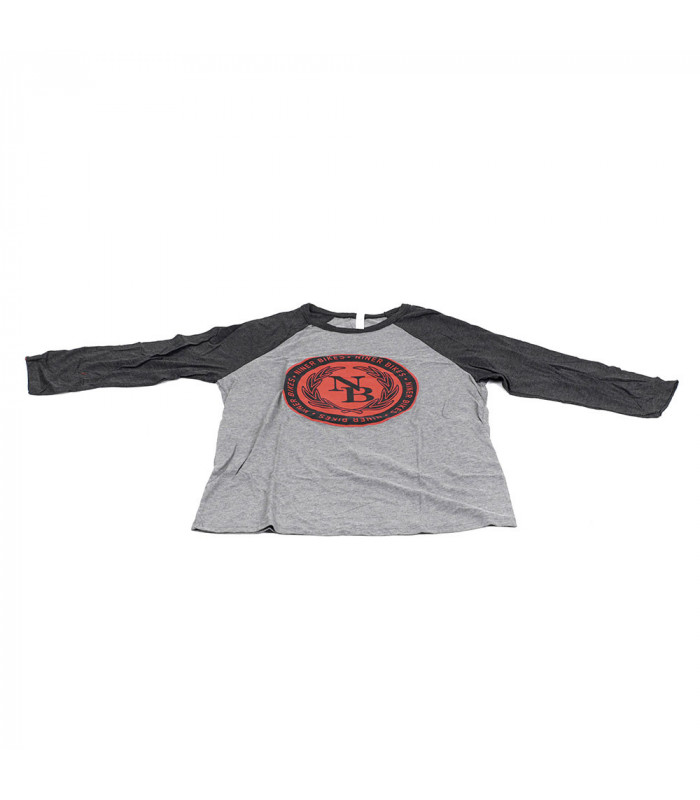 CAMISETA NINER 3/4 TRI-BLEND COMMONWEALTH GREY/RED