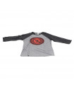CAMISETA NINER 3/4 TRI-BLEND COMMONWEALTH GREY/RED