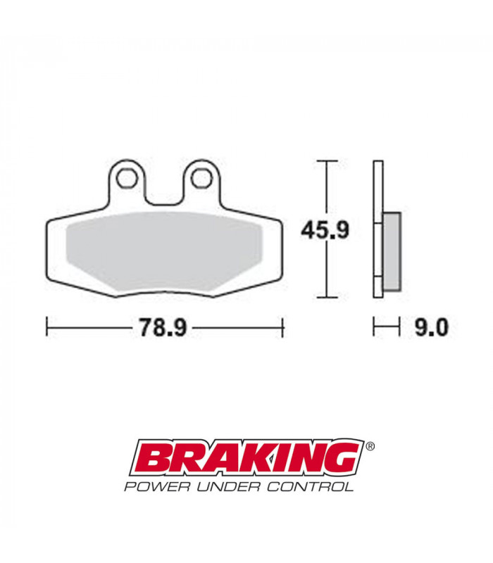 PASTILLAS FRENO SEMI METÁLICAS BRAKING 736SM1