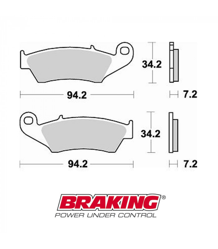 BRAKING 772SM1 SEMI METALLIC BRAKE PADS