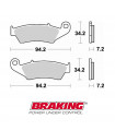 BRAKING 772SM1 SEMI METALLIC BRAKE PADS