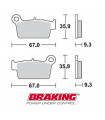 PASTILLAS FRENO OFF ROAD SEMI METÁLICAS BRAKING 890SM1